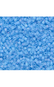 Miyuki delica Beads 11/0 - Matted transparent aqua ab DB-861